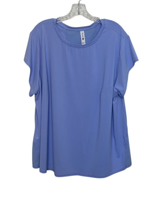 All In Motion Short Sleeve Activewear Top Womens Plus 3X Purple - Picture 1 of 6
